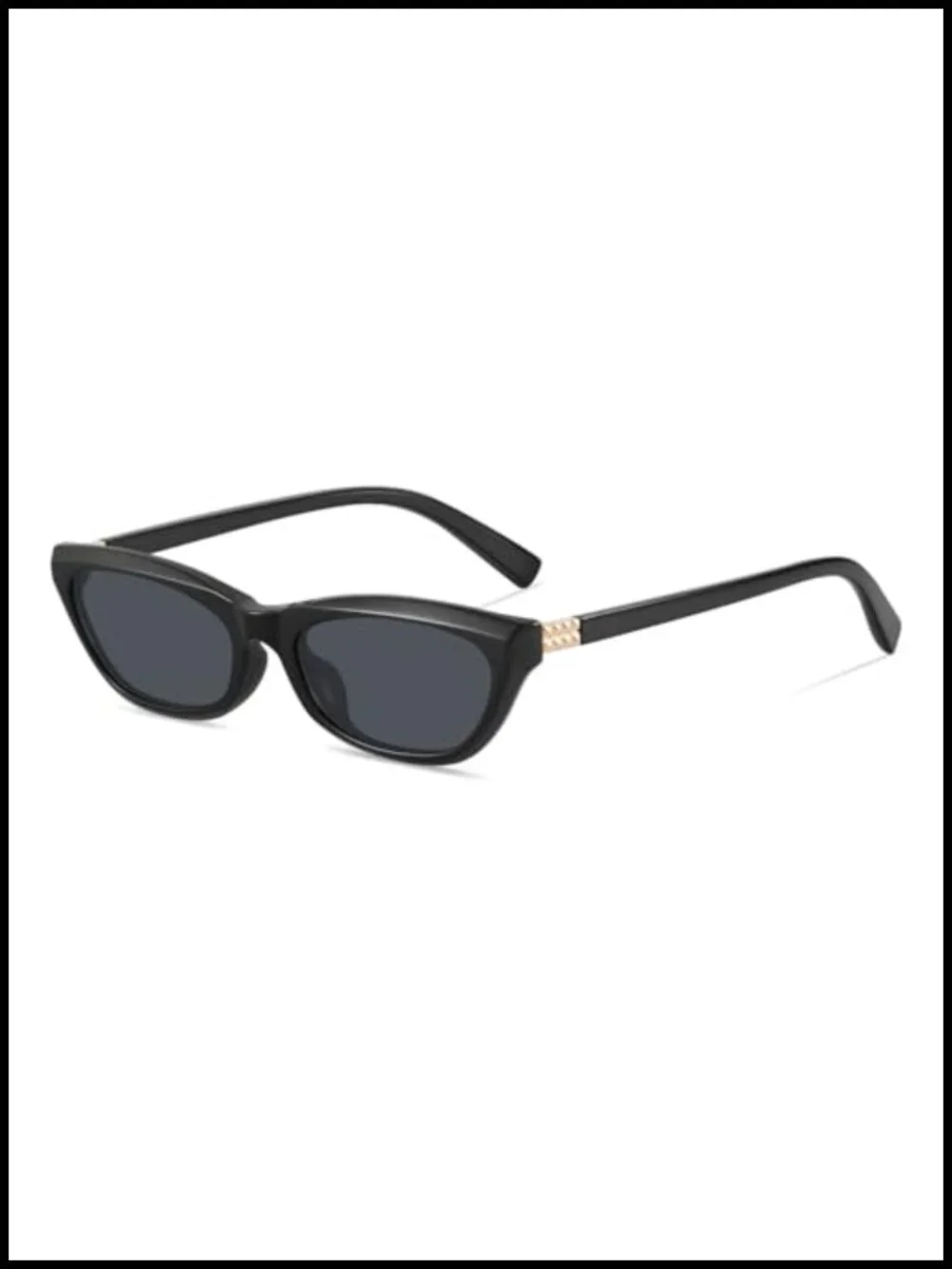 Narrow Cat Eye Sunglasses Women Retro 90s UV400 Polycarbonate